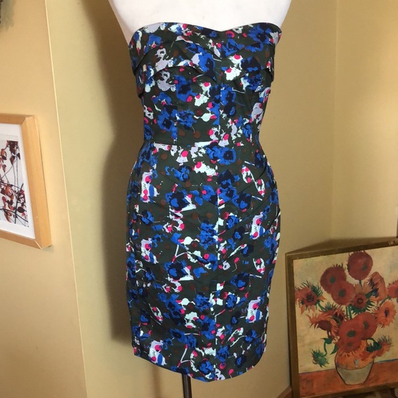 RACHEL ROY 4 Paintsplat Strapless Corset $168 new - Picture 2 of 16